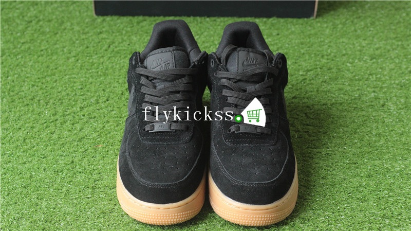 Nike Air Force 1 AF1 07 LV8 Black Suede